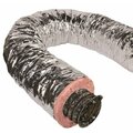 Ll Building Products Master Flow Insulated Flexible Duct, 4 In, 25 Ft L, Fiberglass, Silver F6IFD4X300